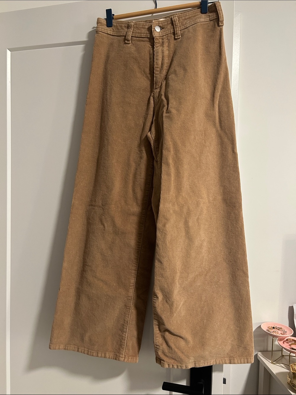 Universal Thread Women's Sailor Wide-Leg Corduroy Pants in Tan